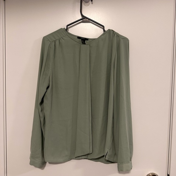 FOREVER 21 | Sea green formal top with tie up bow - Picture 3 of 3